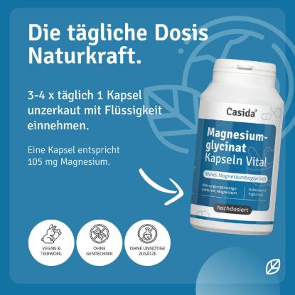 Vital Magnesium Glycinate Capsules - Magnesium Bisglycinate