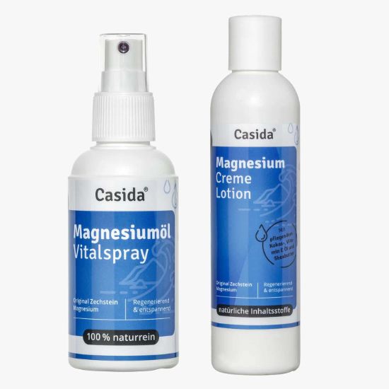 Magnesiumöl Vitalspray + Magnesium Creme Lotion Set