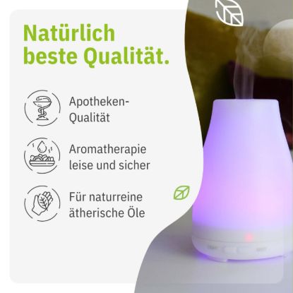 Compact Aroma Diffuser White with LED Lighting