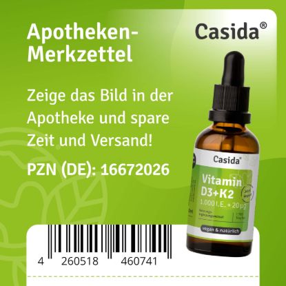 Vitamin D3 + K2 Drops 50 ml Vegan