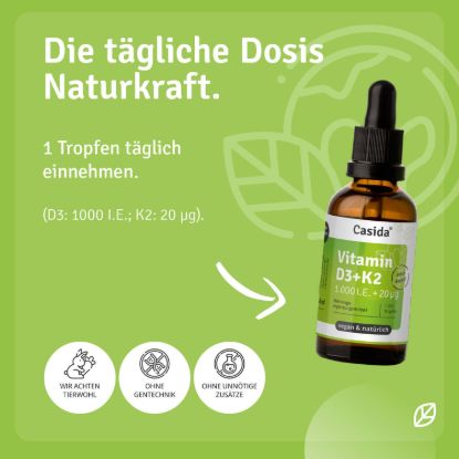 Vitamin D3 + K2 Drops 50 ml Vegan