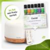 Aroma Diffuser in Wood Look with Top 6 Essential Oils Set