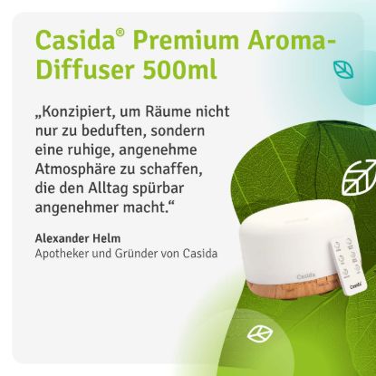 Aroma Diffuser in Wood Look with Top 6 Essential Oils Set
