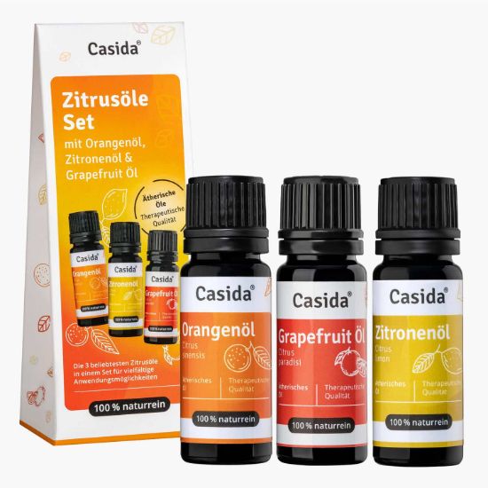 Citrus Oil Set - Essential Oil Set with Lemon, Orange & Grapefruit