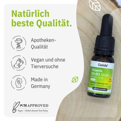 Vitamin D3+ K2 Drops for Children Vegan
