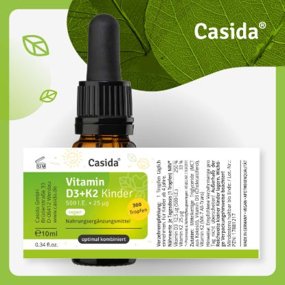 Vitamin D3+ K2 Drops for Children Vegan