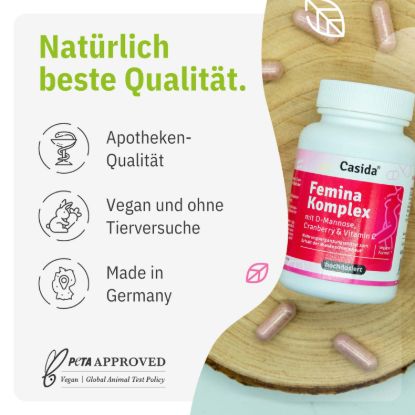 Femina Komplex mit D-Mannose, Cranberry & Vitamin C