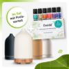 Ceramic Aroma Diffuser with Fragrance Blends Top 6 Set — Apricot / Terracotta