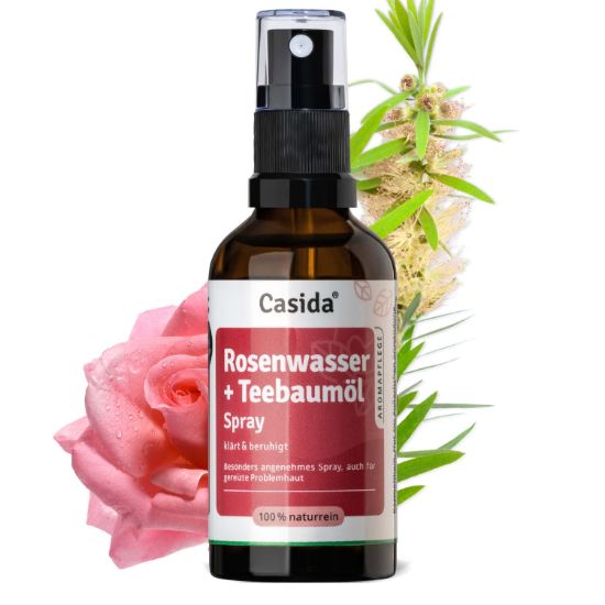 Rose Water + Tea Tree Oil Spray