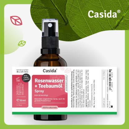 Rose Water + Tea Tree Oil Spray