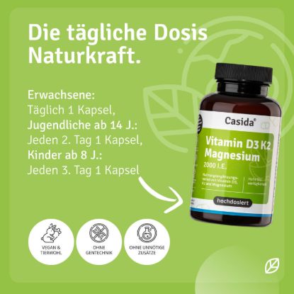 Vitamin D3 K2 Magnesium Capsules