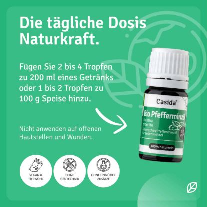 Organic Peppermint Oil for Internal Consumption