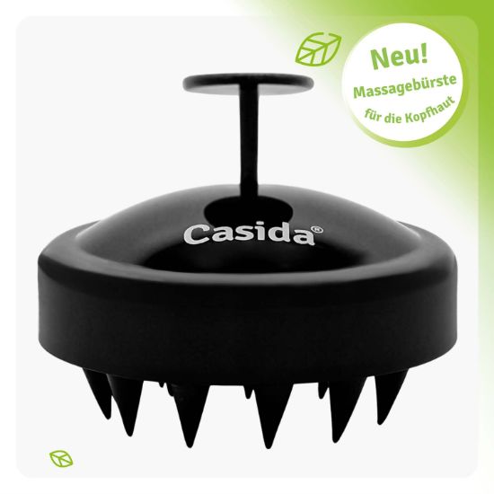 Scalp Massage Brush with Silicone Brushes