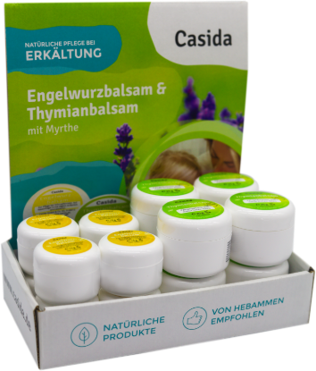Counter display including 8x angelica balm & 8x thyme balm for children - B2B