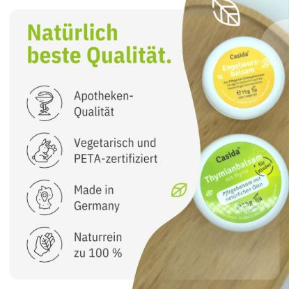 Counter display including 8x angelica balm & 8x thyme balm for children - B2B