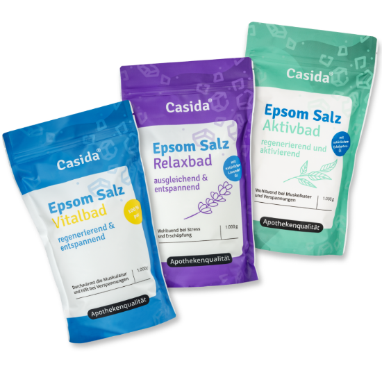 Epsom Salt 3-piece Value Set – Active Bath, Relaxing Bath & Vitality Bath