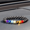 Chakra Bead Bracelet for Essential Oils, 8 Mm Natural Stone Beads