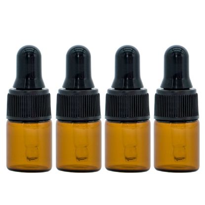 Pipette Bottle 2 Ml / Pipette Brown Glass Essential Oils Set of 4