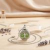 Diffuser Necklace for Essential Oils – Aroma Jewelry in Locket Style — Tree of Life