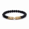 Lava Stone Bracelet for Essential Oils – 3 Designs — Gold