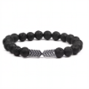 Lava Stone Bracelet for Essential Oils – 3 Designs — Silver