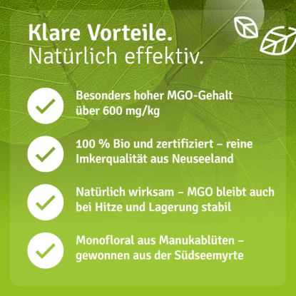 Bio Manuka Honig MGO 600+