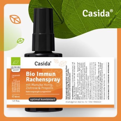 Bio Immun Throat Spray with Manuka Honey, Cistus & Propolis