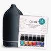 Ceramic Aroma Diffuser with Fragrance Blends Top 6 Set — White