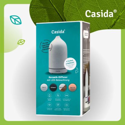 Ceramic Aroma Diffuser with Fragrance Blends Top 6 Set — White