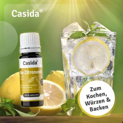 Set of 3 Organic Aroma Oils for Consumption - Lemon, Orange & Peppermint