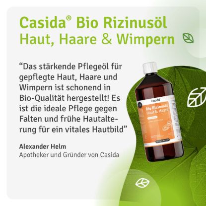 Bio Castor Oil 1000 ml cold-pressed