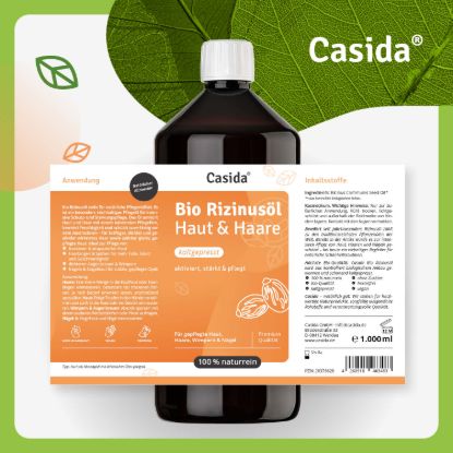 Bio Castor Oil 1000 ml cold-pressed