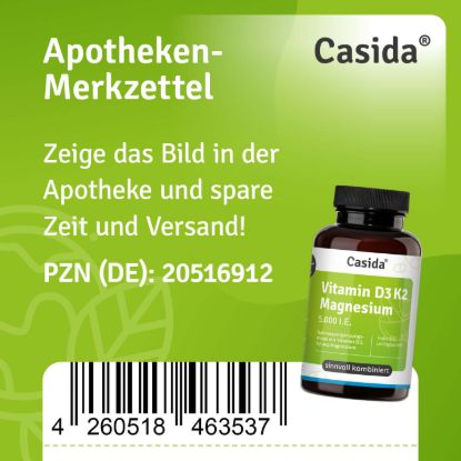 Vitamin D3 K2 Magnesium 5000 I.E. Kapseln