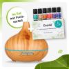 Aroma Diffuser in Wood Look with the Top 6 Fragrance Blends as a Set