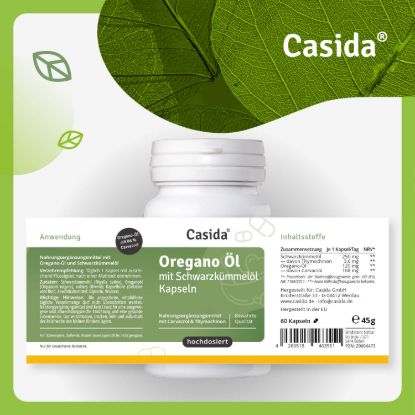 Oregano Öl mit Schwarzkümmelöl Kapseln