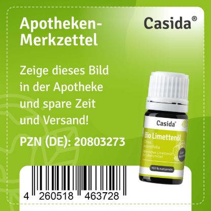 Bio Limettenöl zum Verzehr innerlich