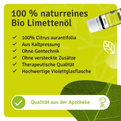 Bio Limettenöl zum Verzehr innerlich