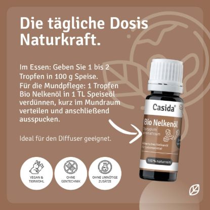 Bio Nelkenöl zum Verzehr innerlich