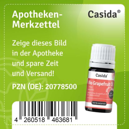 Bio Grapefruit Öl zum Verzehr innerlich