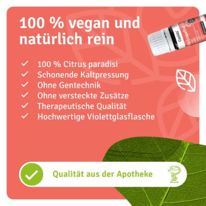 Bio Grapefruit Öl zum Verzehr innerlich