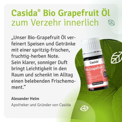 Bio Grapefruit Öl zum Verzehr innerlich