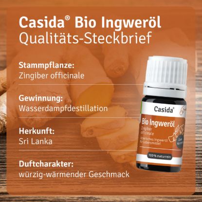 Bio Ingweröl zum Verzehr innerlich