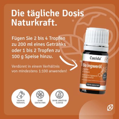 Bio Ingweröl zum Verzehr innerlich