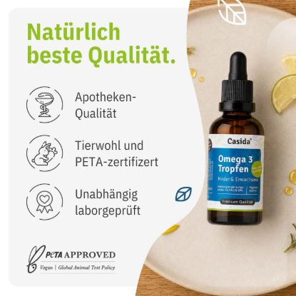 Omega 3 Tropfen vegan für Kinder