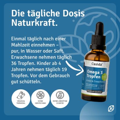 Omega 3 Tropfen vegan für Kinder