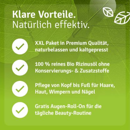 Bio Rizinusöl XXL Vorteilsset