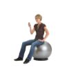 Sitzball ABS® — silver / 75cm