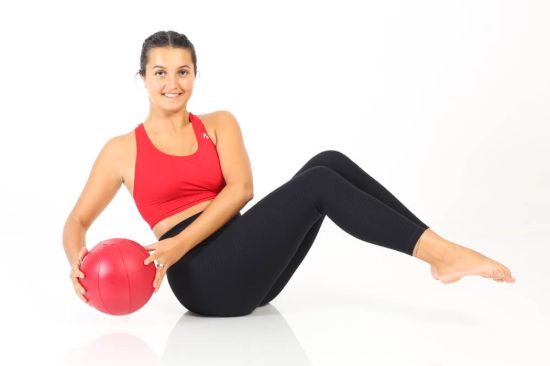 Medicine ball — 2 kg / red