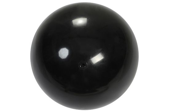 Gymnastic ball standard, unvarnished — black