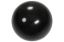 Gymnastic ball standard, unvarnished — black